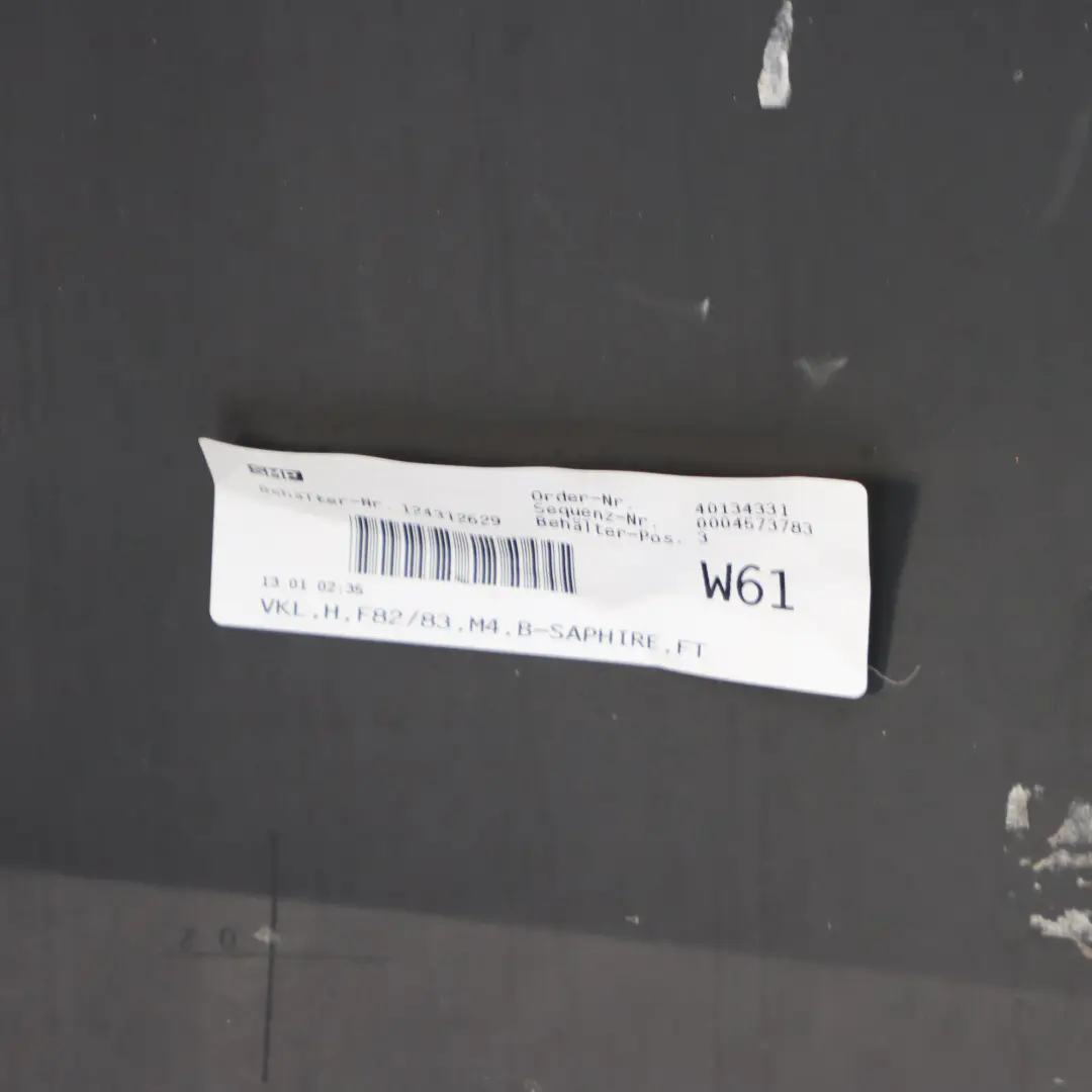 BMW F82 F83 M4 Zderzak Tylny PDC Black Sapphire Czarny - 475 - SKU 8056223-BS - Numer Części 8056223