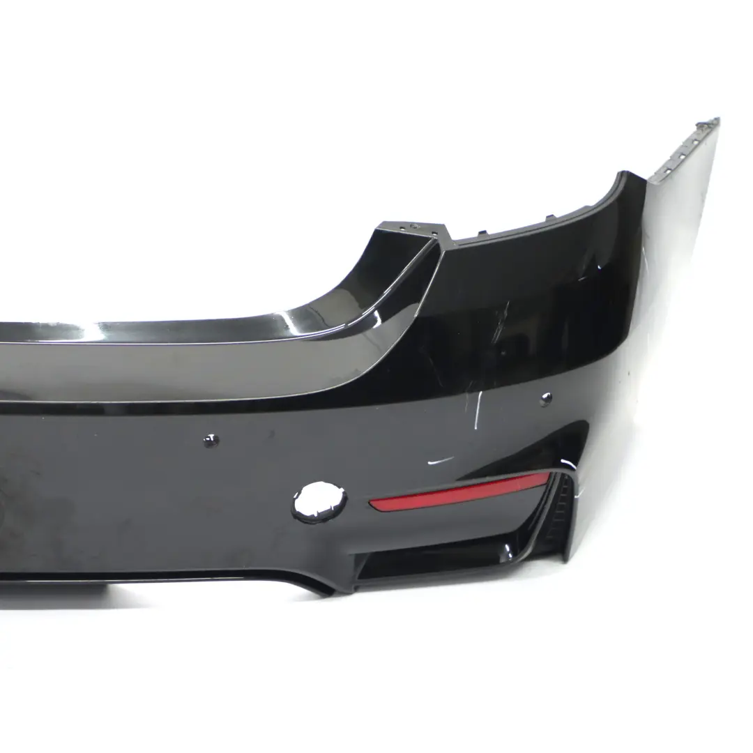 BMW F82 F83 M4 Complete Rear Bumper PDC Black Sapphire - 475 - SKU 8056223-BS - Part number 8056223