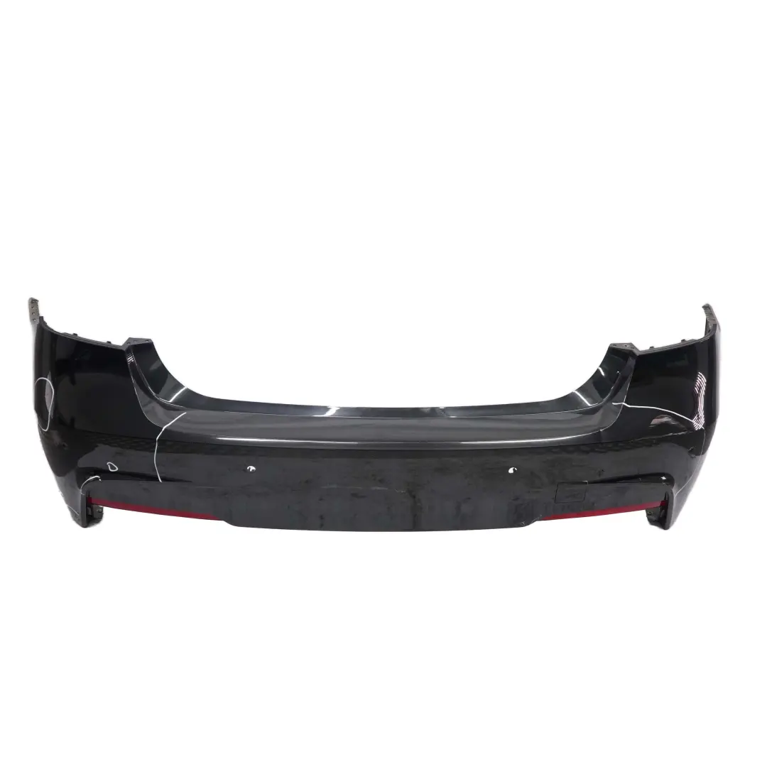 Bumper Trim Panel PDC Black Sapphire Metallic - 475 to BMW 3 F30 M Sport Rear with Part number 8056498 BMW 3 F30 M Sport Rear Bumper Trim Panel PDC Black Sapphire Metallic - 475 - SKU 8056498-BS - Part number 8056498