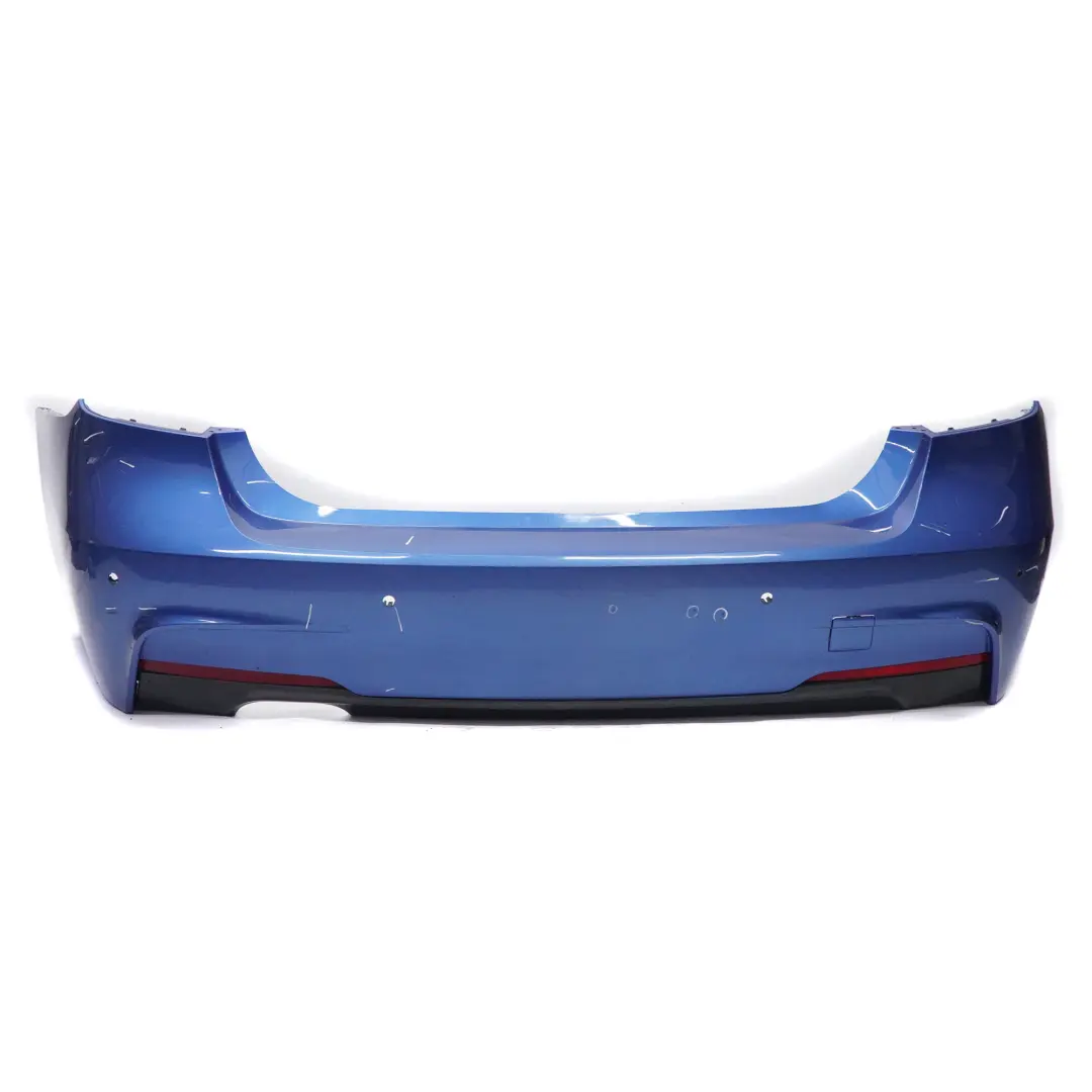 Bumper M Sport Trim Panel PDC Estoril Blue Metallic - B45 to BMW F30 Rear with Part number 8056498 BMW F30 Rear Bumper M Sport Trim Panel PDC Estoril Blue Metallic - B45 - SKU 8056498-EB1 - Part number 8056498