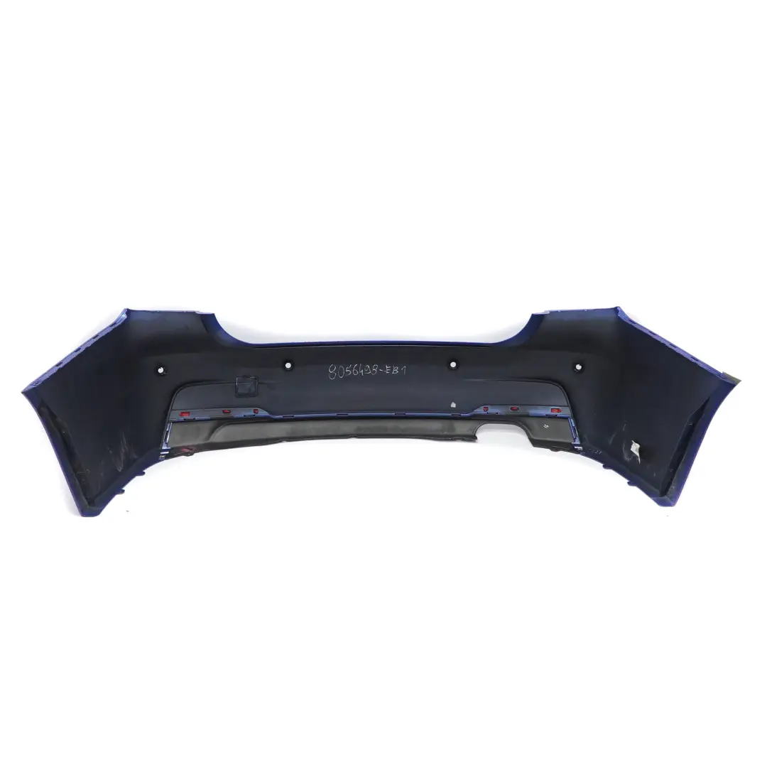 BMW F30 Rear Bumper M Sport Trim Panel PDC Estoril Blue Metallic - B45 - SKU 8056498-EB1 - Part number 8056498