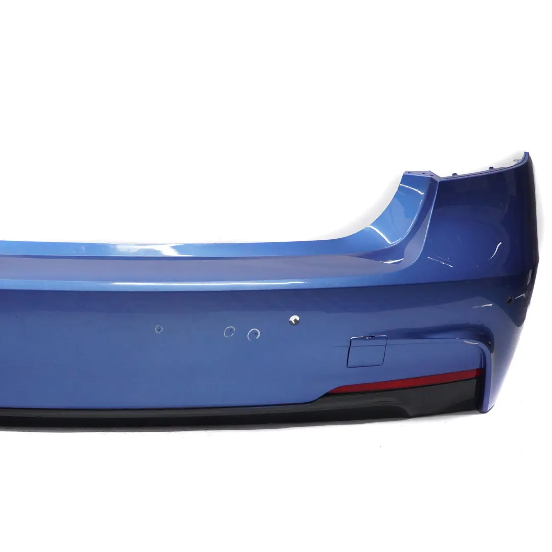 Bumper M Sport Trim Panel PDC Estoril Blue Metallic - B45 to BMW F30 Rear with Part number 8056498 BMW F30 Rear Bumper M Sport Trim Panel PDC Estoril Blue Metallic - B45 - SKU 8056498-EB1 - Part number 8056498
