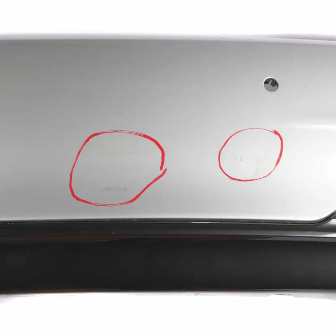 Bumper M Sport Trim Panel PDC Glacier Silver Metallic - A83 to BMW F30 Rear with Part number 8056498 BMW F30 Rear Bumper M Sport Trim Panel PDC Glacier Silver Metallic - A83 - SKU 8056498-GSB - Part number 8056498