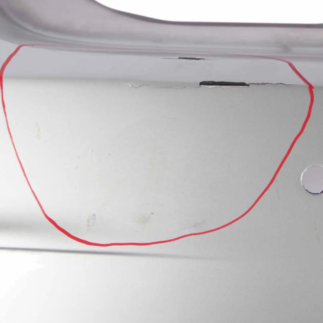 Bumper M Sport Trim Panel PDC Glacier Silver Metallic - A83 to BMW F30 Rear with Part number 8056498 BMW F30 Rear Bumper M Sport Trim Panel PDC Glacier Silver Metallic - A83 - SKU 8056498-GSB - Part number 8056498