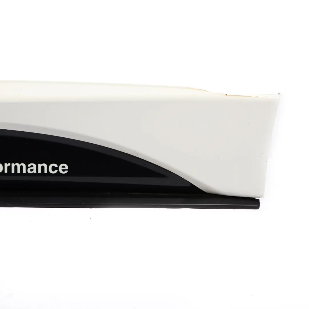 Sill Strip Side Skirt Left N/S Alpinweiss White - 300 to BMW F30 F31 M Sport with Part number 8056579 BMW F30 F31 M Sport Sill Strip Side Skirt Left N/S Alpinweiss White - 300 - SKU 8056579-AW1 - Part number 8056579