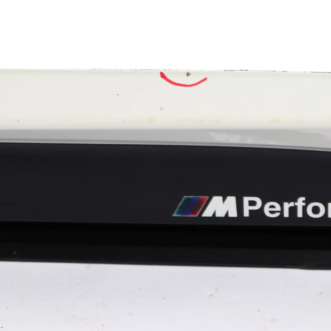 Sill Strip Side Skirt Left N/S Alpinweiss White - 300 to BMW F30 F31 M Sport with Part number 8056579 BMW F30 F31 M Sport Sill Strip Side Skirt Left N/S Alpinweiss White - 300 - SKU 8056579-AW1 - Part number 8056579