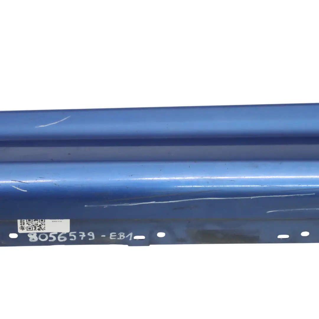 BMW F30 F31 Faldón Lateral M Sport Sill Strip Izquierdo Estoril Azul - B45 - SKU 8056579-EB1 - Número de pieza 8056579