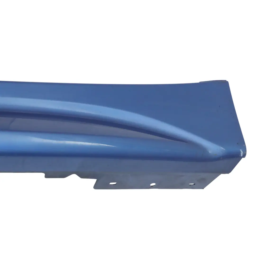 BMW F30 F31 Side Skirt M Sport Sill Strip Left N/S Estoril Blue Metallic - B45 - SKU 8056579-EB1 - Part number 8056579