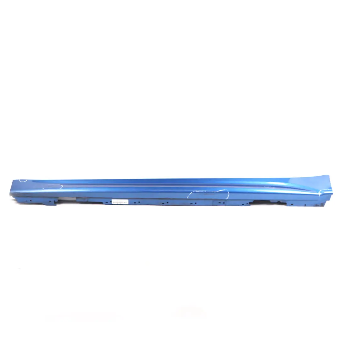 Side Skirt M Sport Sill Strip Left N/S Estoril Blue Metallic - B45 to BMW F30 F31 with Part number 8056579 BMW F30 F31 Side Skirt M Sport Sill Strip Left N/S Estoril Blue Metallic - B45 - SKU 8056579-EB - Part number 8056579