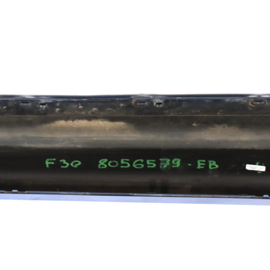 Side Skirt M Sport Sill Strip Left N/S Estoril Blue Metallic - B45 to BMW F30 F31 with Part number 8056579 BMW F30 F31 Side Skirt M Sport Sill Strip Left N/S Estoril Blue Metallic - B45 - SKU 8056579-EB - Part number 8056579