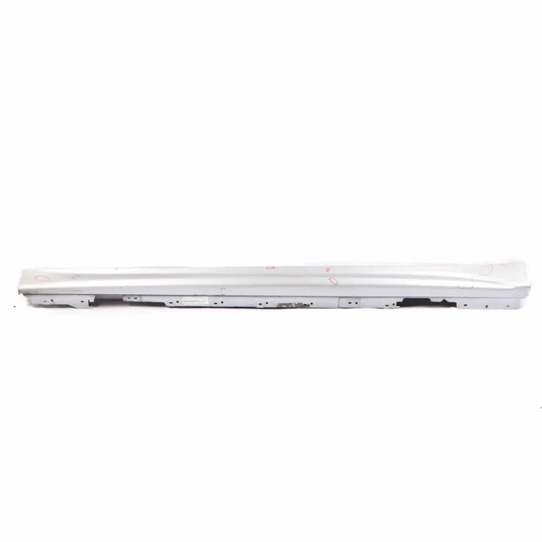 BMW F30 F31 Side Skirt M Sport Sill Strip Left N/S Glacier Silver Metallic - A83 - SKU 8056579-GSB - Part number 8056579