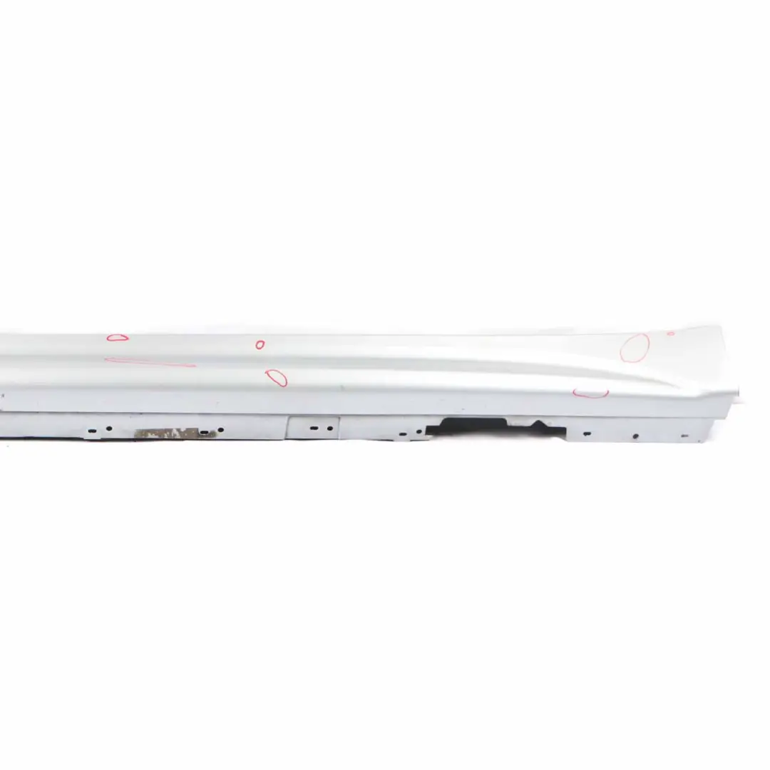 BMW F30 F31 Side Skirt M Sport Sill Strip Left N/S Glacier Silver Metallic - A83 - SKU 8056579-GSB - Part number 8056579