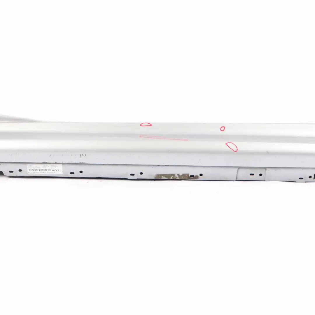 BMW F30 F31 Side Skirt M Sport Sill Strip Left N/S Glacier Silver Metallic - A83 - SKU 8056579-GSB - Part number 8056579