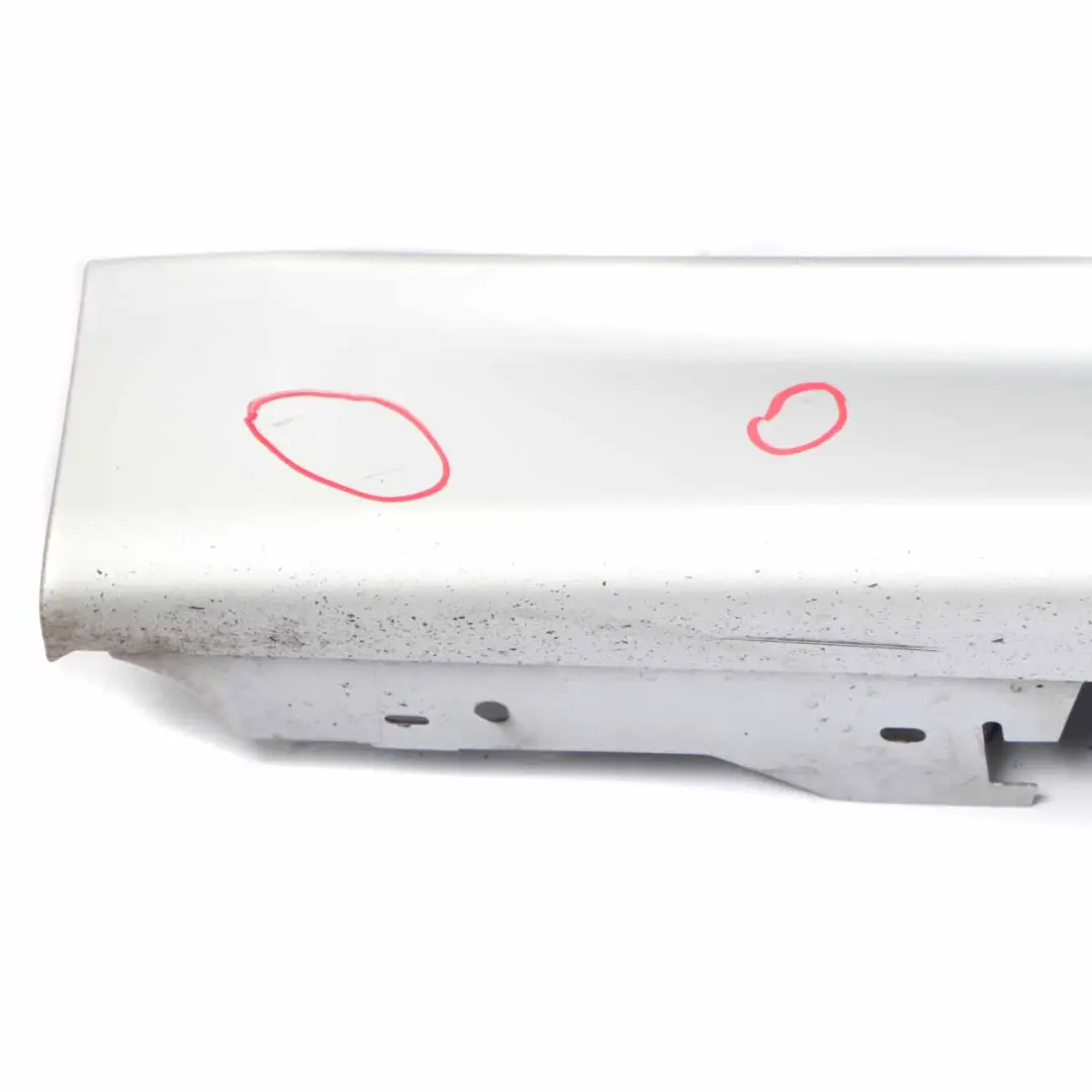 BMW F30 F31 Side Skirt M Sport Sill Strip Left N/S Glacier Silver Metallic - A83 - SKU 8056579-GSB - Part number 8056579