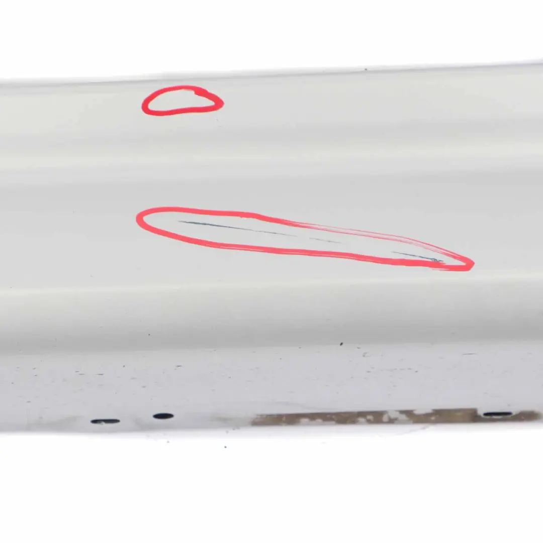 BMW F30 F31 Side Skirt M Sport Sill Strip Left N/S Glacier Silver Metallic - A83 - SKU 8056579-GSB - Part number 8056579