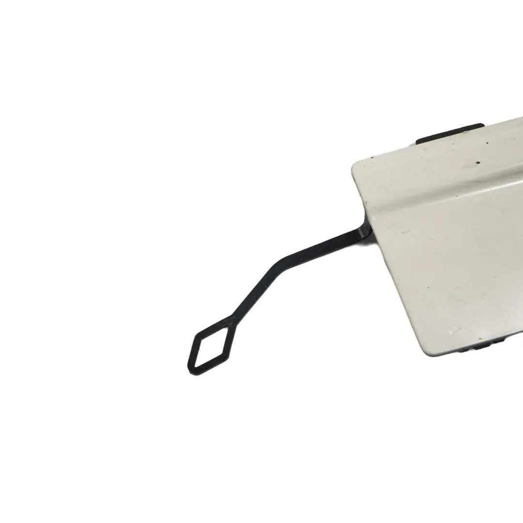 Bumper Flap M Sport Towing Eye Alpinweiss Alpine White 300 to BMW F30 Rear with Part number 8056615 BMW F30 Rear Bumper Flap M Sport Towing Eye Alpinweiss Alpine White 300 - SKU 8056615-AW - Part number 8056615