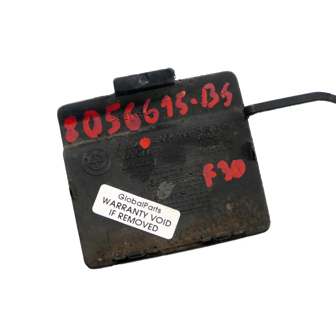 BMW F30 M Sport Paraurti Posteriore Occhio Di Traino Nero Zaffiro - 475 - SKU 8056615-BS - Numero di parte 8056615