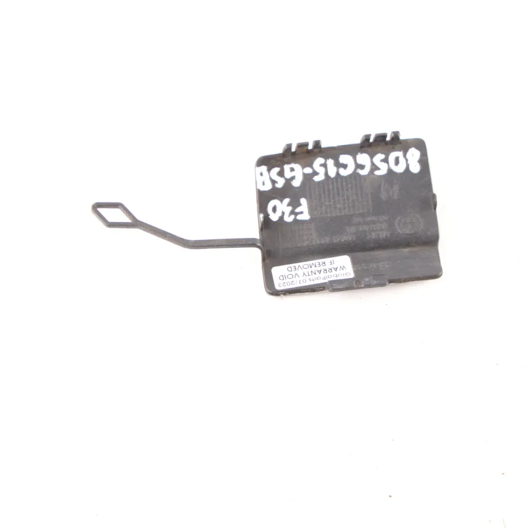 Bumper Flap Towing Eye Cover Glacier Silver - A83 8054199 to BMW F30 M Sport Rear with Part number 8056615 BMW F30 M Sport Rear Bumper Flap Towing Eye Cover Glacier Silver - A83 8054199 - SKU 8056615-GSB - Part number 8056615