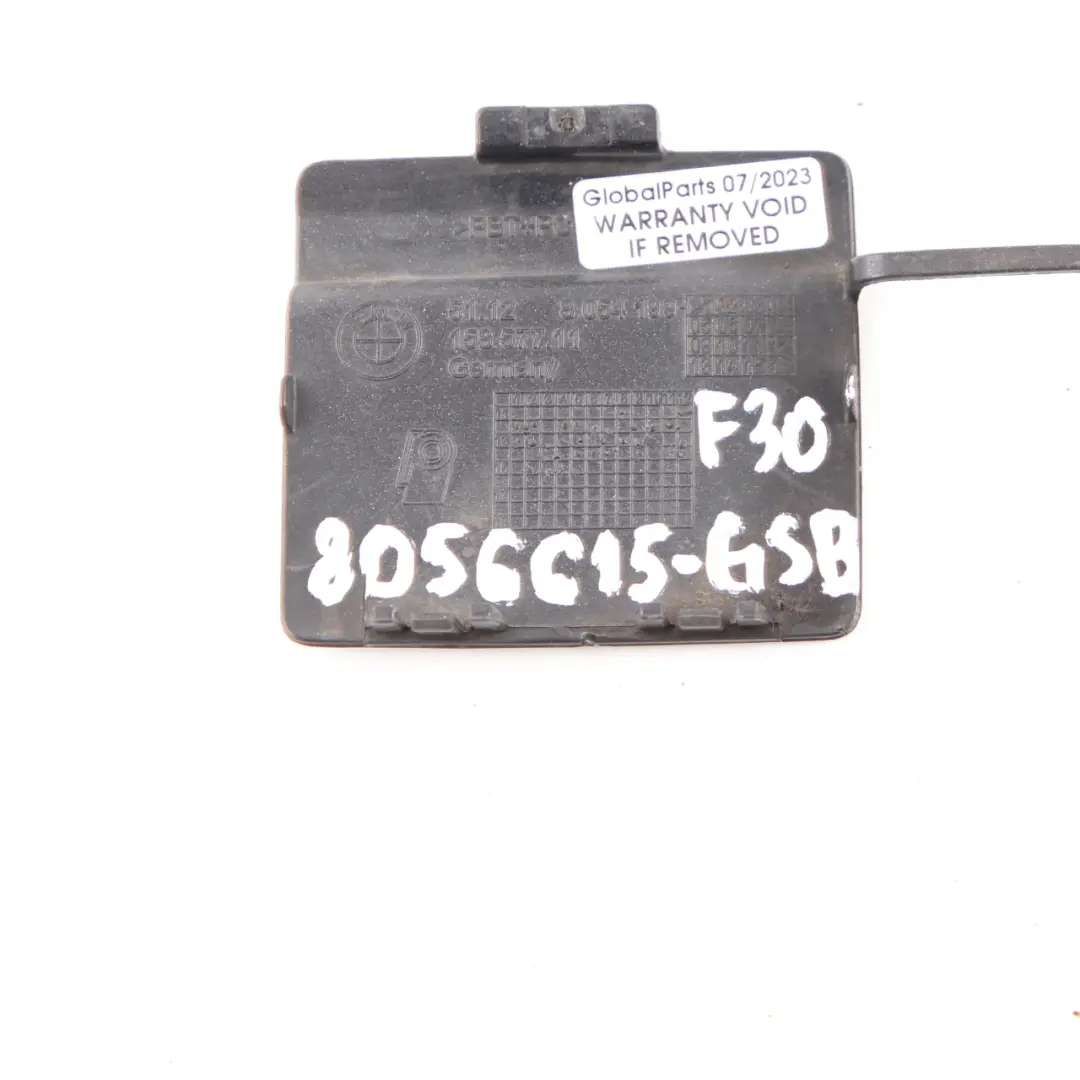 Bumper Flap Towing Eye Cover Glacier Silver - A83 8054199 to BMW F30 M Sport Rear with Part number 8056615 BMW F30 M Sport Rear Bumper Flap Towing Eye Cover Glacier Silver - A83 8054199 - SKU 8056615-GSB - Part number 8056615