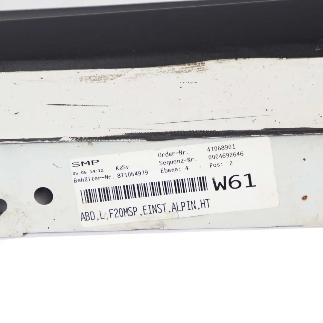 Seitenschweller M Sport Schwellerleistenabdeckung Links Alpinweiss 3 300 für BMW F20 mit Teilenummer 8056815 BMW F20 Seitenschweller M Sport Schwellerleistenabdeckung Links Alpinweiss 3 300 - SKU 8056815-AW1 - Teilenummer 8056815