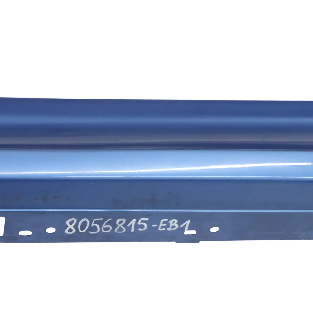 Baguette de seuil gauche Estorilblau Blue Metallic - B45 pour BMW F20 M Sport à propos du numéro de pièce 8056815 BMW F20 M Sport Baguette de seuil gauche Estorilblau Blue Metallic - B45 - SKU 8056815-EB1 - Numéro de pièce 8056815