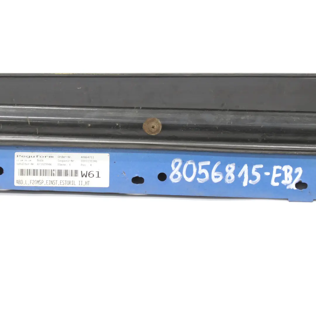 BMW F20 Próg Listwa Progowa Lewa M-Pakiet Estorilblau Blue Metallic - B45 - SKU 8056815-EB2 - Numer Części 8056815