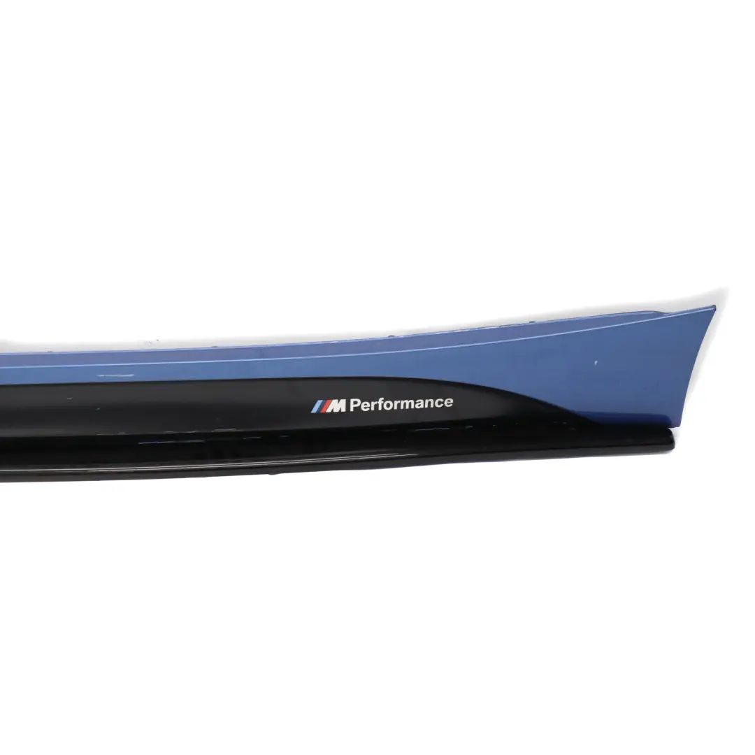 BMW F20 Próg Listwa Progowa Lewa M-Pakiet Estorilblau Blue Metallic - B45 - SKU 8056815-EB2 - Numer Części 8056815