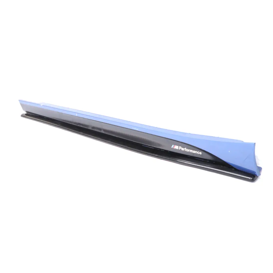 BMW F20 Próg Listwa Progowa Lewa M-Pakiet Estorilblau Blue Metallic - B45 - SKU 8056815-EB2 - Numer Części 8056815