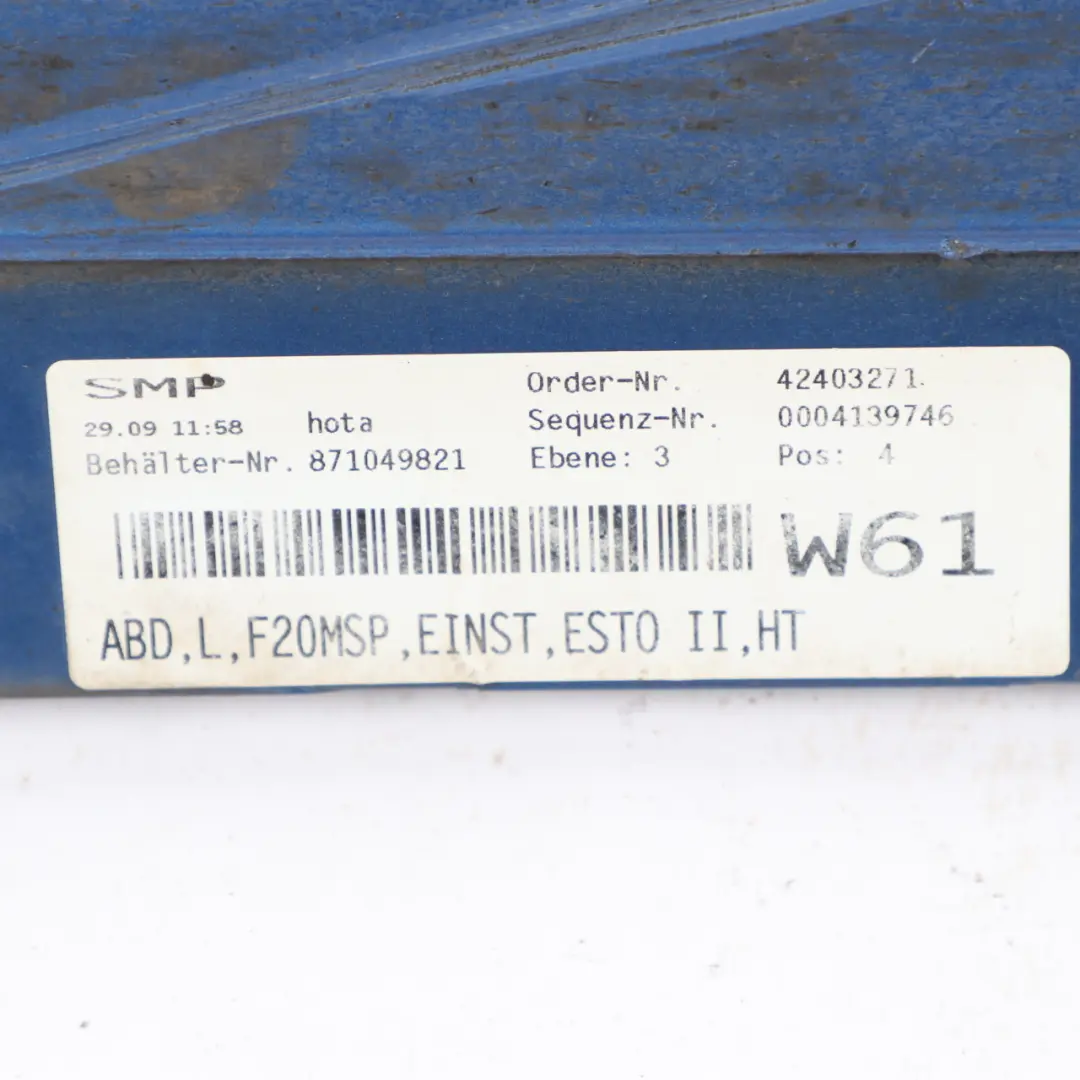 BMW 1 Series F20 M Sport Sill Strip Side Skirt Left N/S Estorilblau Blue - B45 - SKU 8056815-EB - Part number 8056815