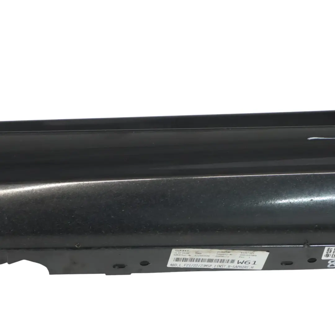 BMW F21 F22 Schwellerleiste Schweller Links Black Sapphire Metallic - 475 - SKU 8056817-BS1 - Teilenummer 8056817