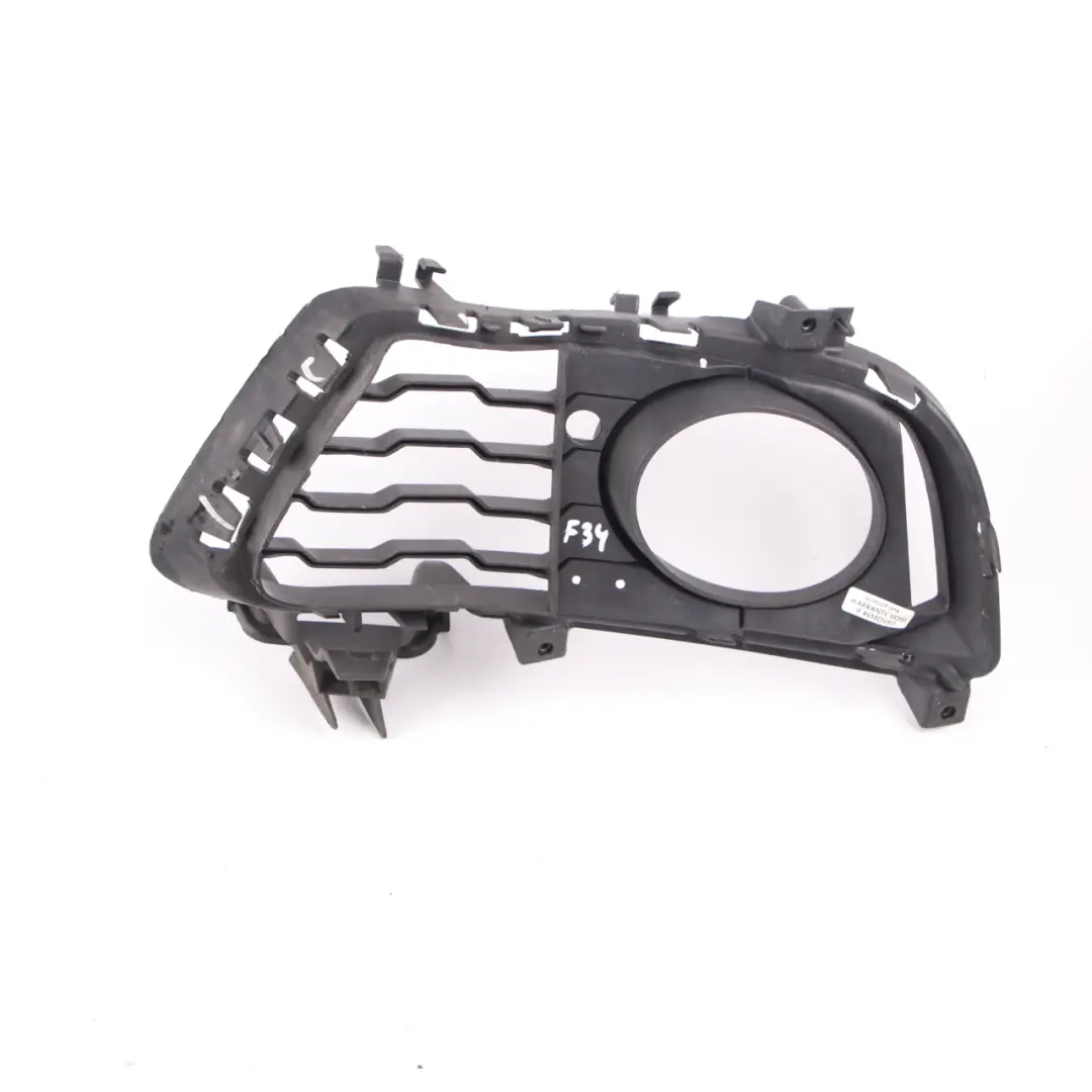 BMW F34 GT M Sport Fog Light Cover Front Bumper Right O/S Grid Grille Trim Panel - SKU 8057324 - Part number 8057324