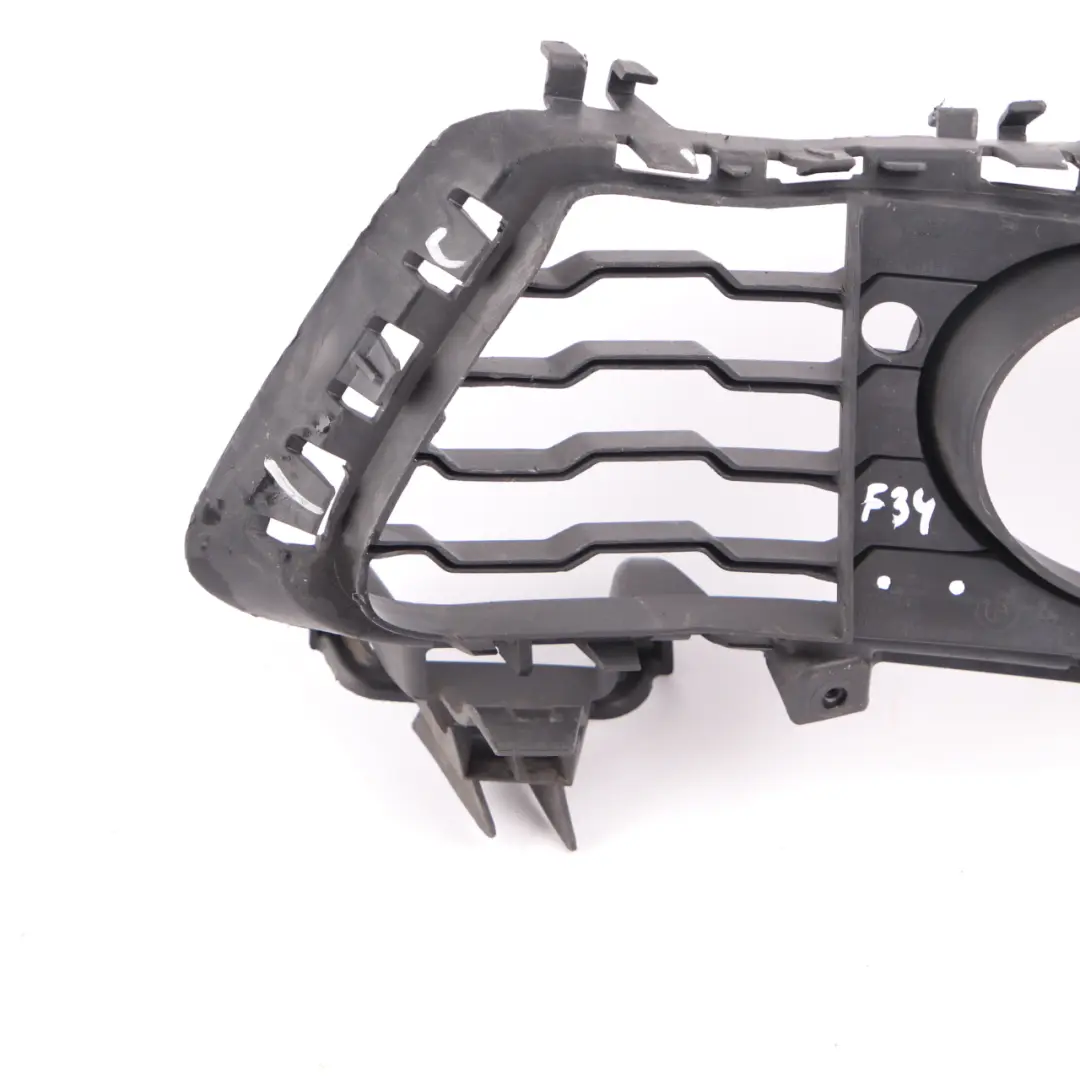 BMW F34 GT M Sport Fog Light Cover Front Bumper Right O/S Grid Grille Trim Panel - SKU 8057324 - Part number 8057324
