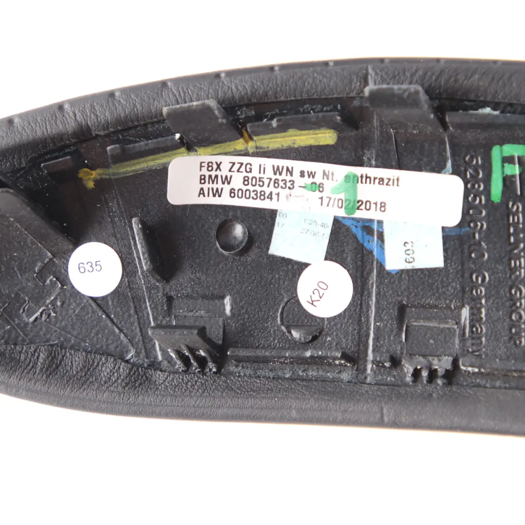 Puerta Tapa Interior Manija Cuero Izquierda Negro para BMW F80 M3 F82 M4 con número de pieza 8057633 BMW F80 M3 F82 M4 Puerta Tapa Interior Manija Cuero Izquierda Negro - SKU 8057633-1 - Número de pieza 8057633