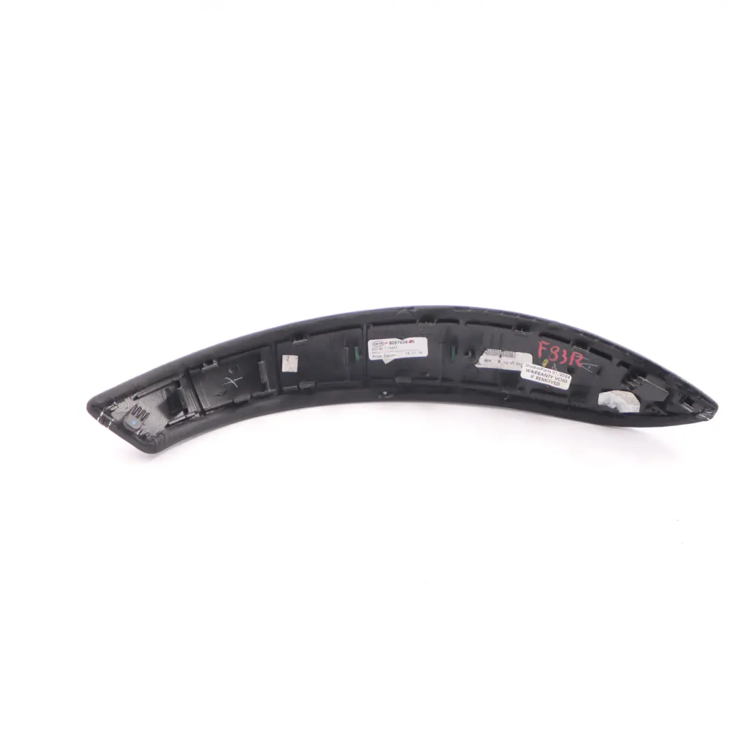  Tirador Puerta BMW F80 M3 F82 M4 Tapa Interior Cuero Derecho Negro Silverstone - SKU 8057636 - Número de pieza 8057636