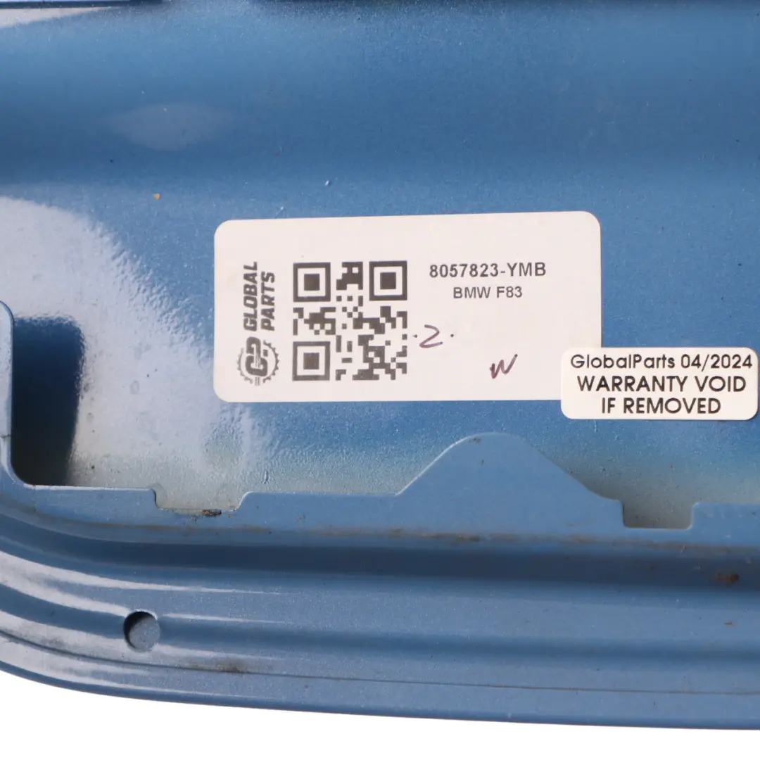 Flap Cover Filler Fill in Flap Yas Marina Blue Metallic - B68 to BMW F83 M4 Fuel with Part number 8057823 BMW F83 M4 Fuel Flap Cover Filler Fill in Flap Yas Marina Blue Metallic - B68 - SKU 8057823-YMB - Part number 8057823
