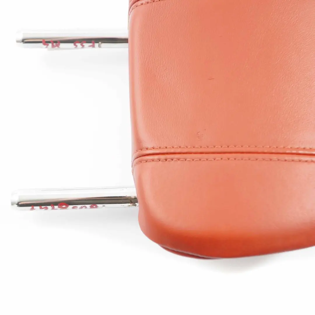 Headrest BMW F83 M4 Rear Left Right N/O/S Head Rest Leather Sakhir Orange to Seat with Part number 8058147 Seat Headrest BMW F83 M4 Rear Left Right N/O/S Head Rest Leather Sakhir Orange - SKU 8058147 - Part number 8058147