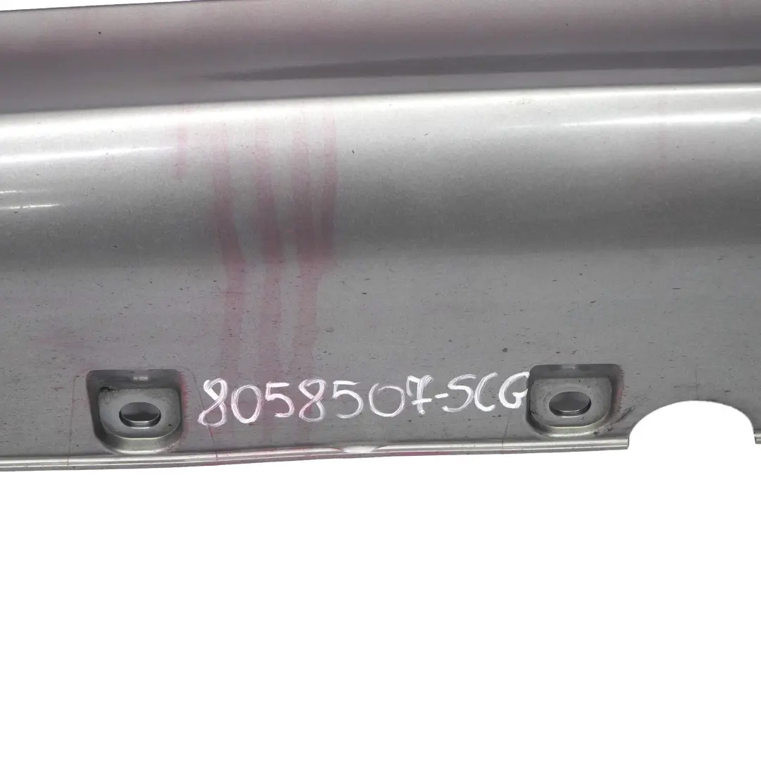 BMW X5 F15 Faldón Lateral Izquierdo M Sport Sill Strip Cover Trim Spacegrau A52 - SKU 8058507-SCG - Número de pieza 8058507