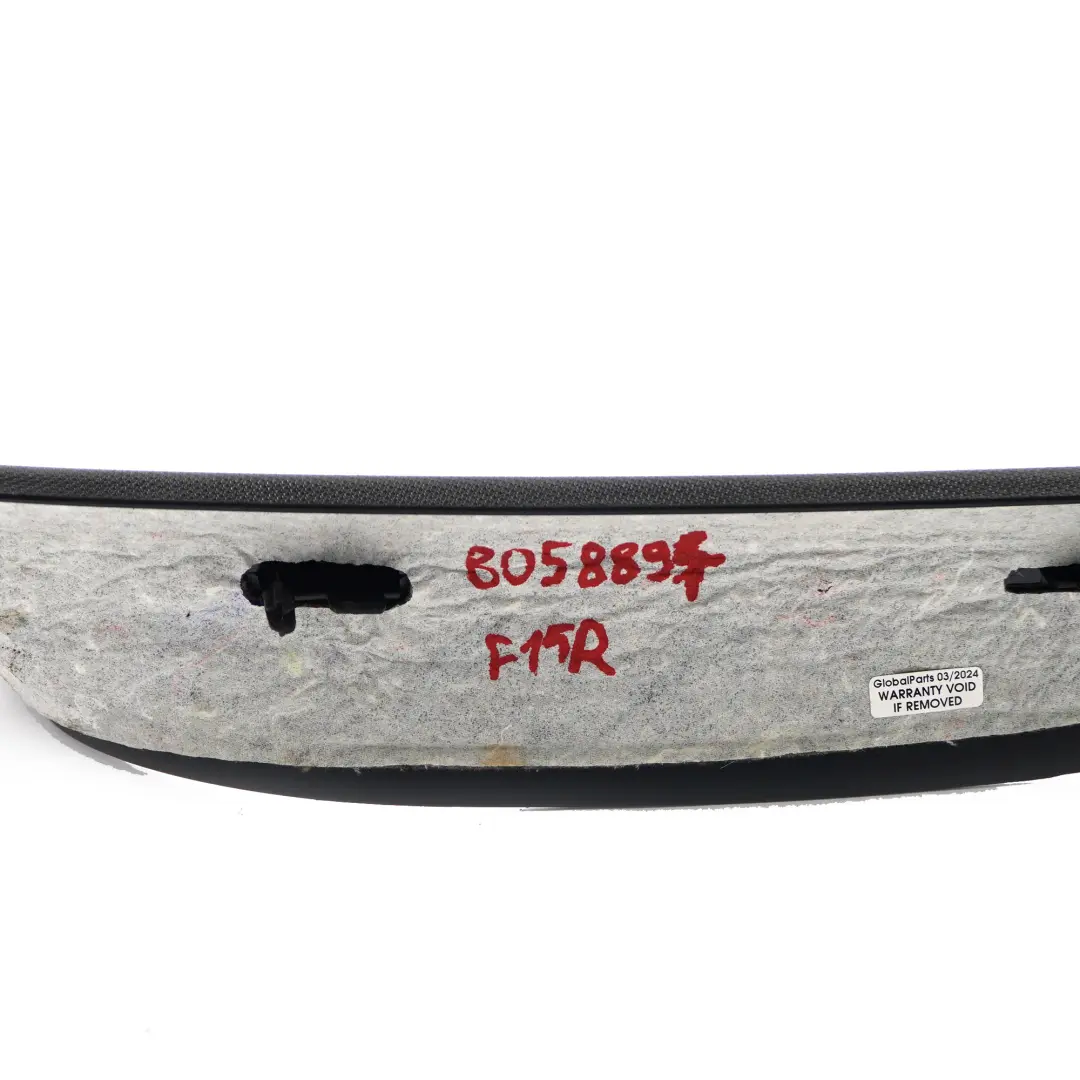 BMW F15 Embellecedor Tapa Maletero Trasero Derecho Antracita 7365229 - SKU 7365230 - Número de pieza 7365230