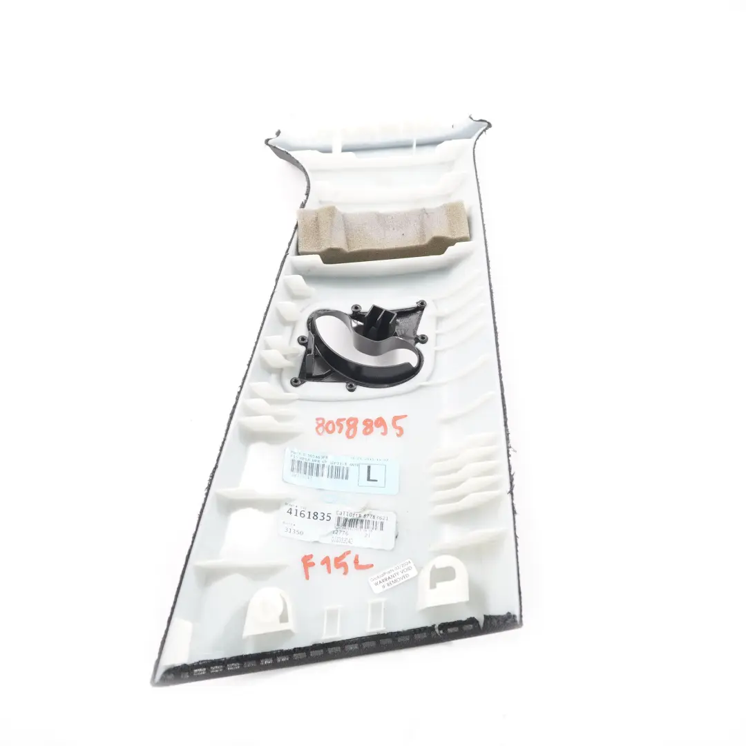 Trim Panel Pillar Upper Column B Left N/S Anthrazit to BMW X5 F15 Cover with Part number 8058895 BMW X5 F15 Cover Trim Panel Pillar Upper Column B Left N/S Anthrazit - SKU 8058895 - Part number 8058895