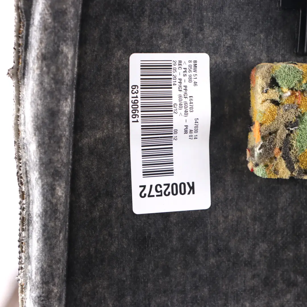 Window Parcel Trunk Shelf Trim Panel Anthracite 8056980 to BMW F32 F82 M4 Rear with Part number 8059291 BMW F32 F82 M4 Rear Window Parcel Trunk Shelf Trim Panel Anthracite 8056980 - SKU 8059291-1 - Part number 8059291