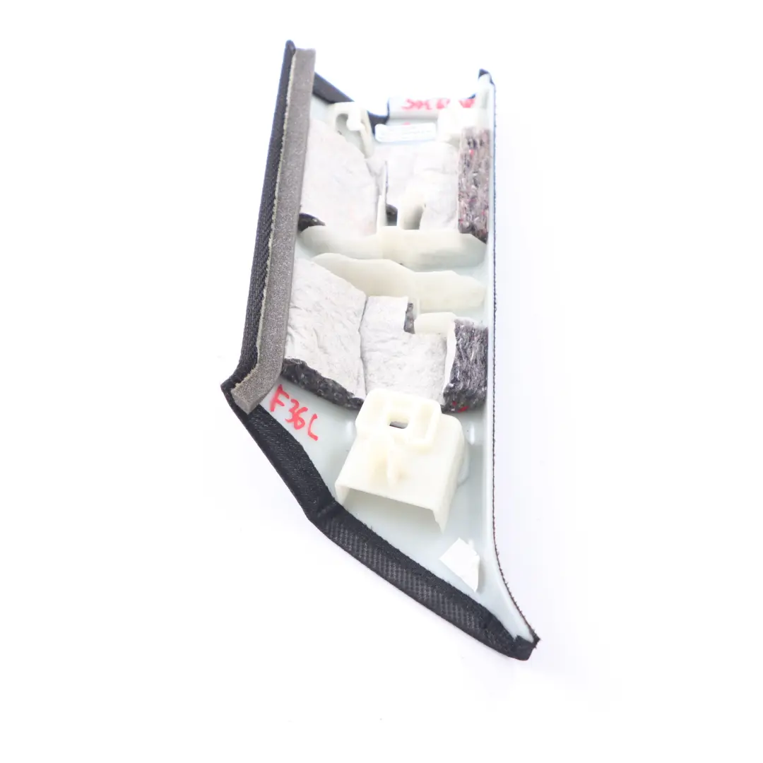 Tapa Pilar C Trasero Izquierdo Panel Superior Negro Antracita para BMW F36 con número de pieza 8059305 BMW F36 Tapa Pilar C Trasero Izquierdo Panel Superior Negro Antracita - SKU 8059305 - Número de pieza 8059305
