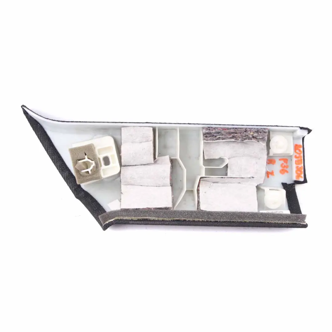 Cubierta Pilar C Trasero Derecho Panel Superior Negro para BMW F36 con número de pieza 8059306 BMW F36 Cubierta Pilar C Trasero Derecho Panel Superior Negro - SKU 8059306 - Número de pieza 8059306