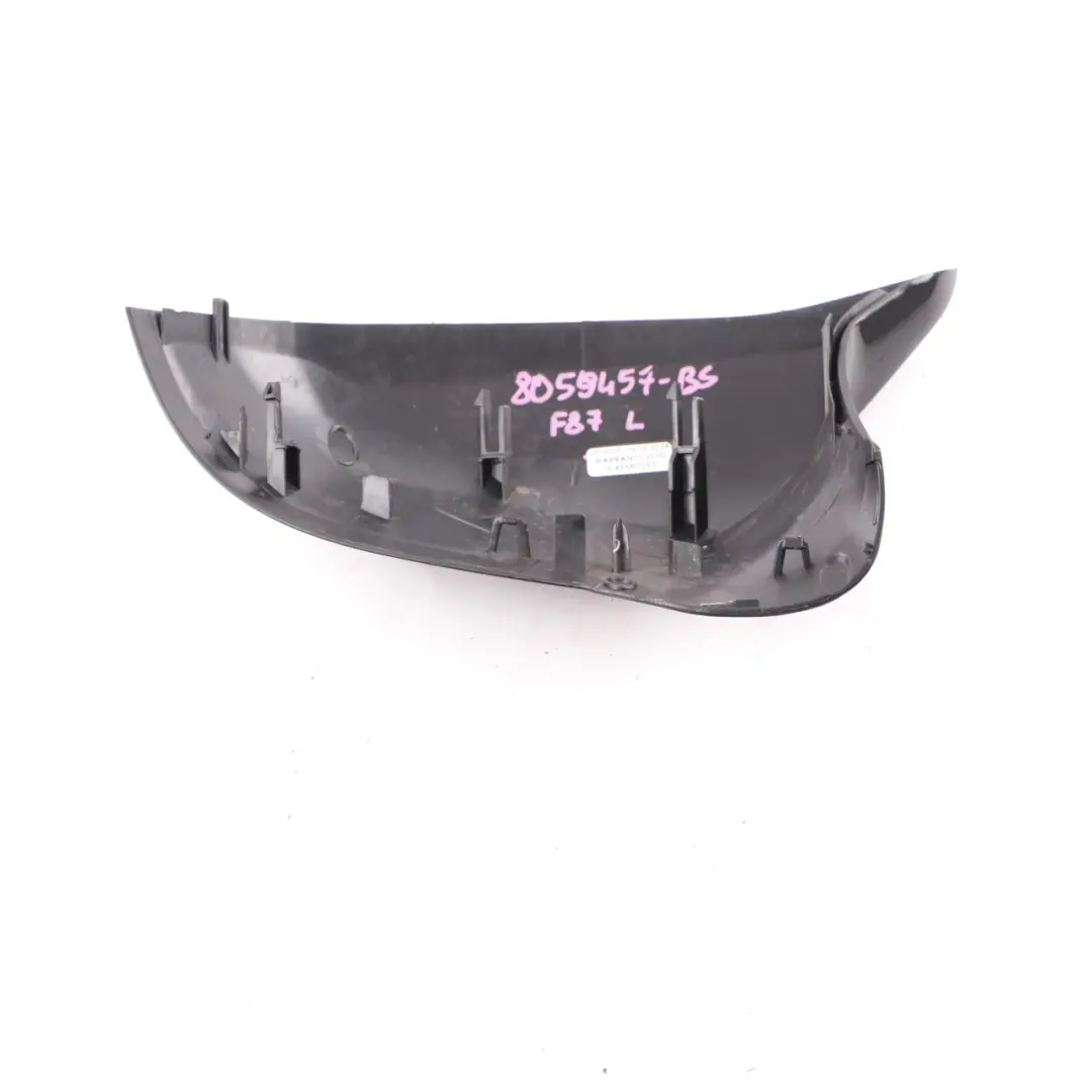 Wing Mirror Cover Front Left N/S Cap Black Sapphire Metallic 475 to BMW F87 with Part number 8059457 BMW F87 Wing Mirror Cover Front Left N/S Cap Black Sapphire Metallic 475 - SKU 8059457-BS - Part number 8059457