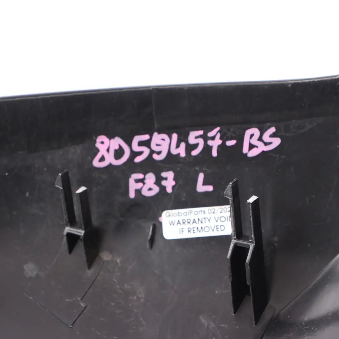 Wing Mirror Cover Front Left N/S Cap Black Sapphire Metallic 475 to BMW F87 with Part number 8059457 BMW F87 Wing Mirror Cover Front Left N/S Cap Black Sapphire Metallic 475 - SKU 8059457-BS - Part number 8059457