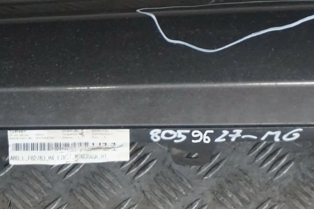 BMW 3 Series F82 E83 M4 Sill Strip Side Skirt Left N/S Mineralgrau Grey - B39 - SKU 8059627-MG - Part number 8059627