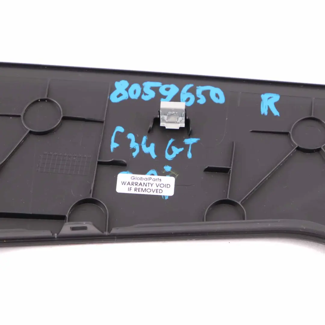  Trunk Trim BMW F34 GT Cover Rear Right O/S Interior Panel Black 7295624 - SKU 8059650 - Part number 8059650