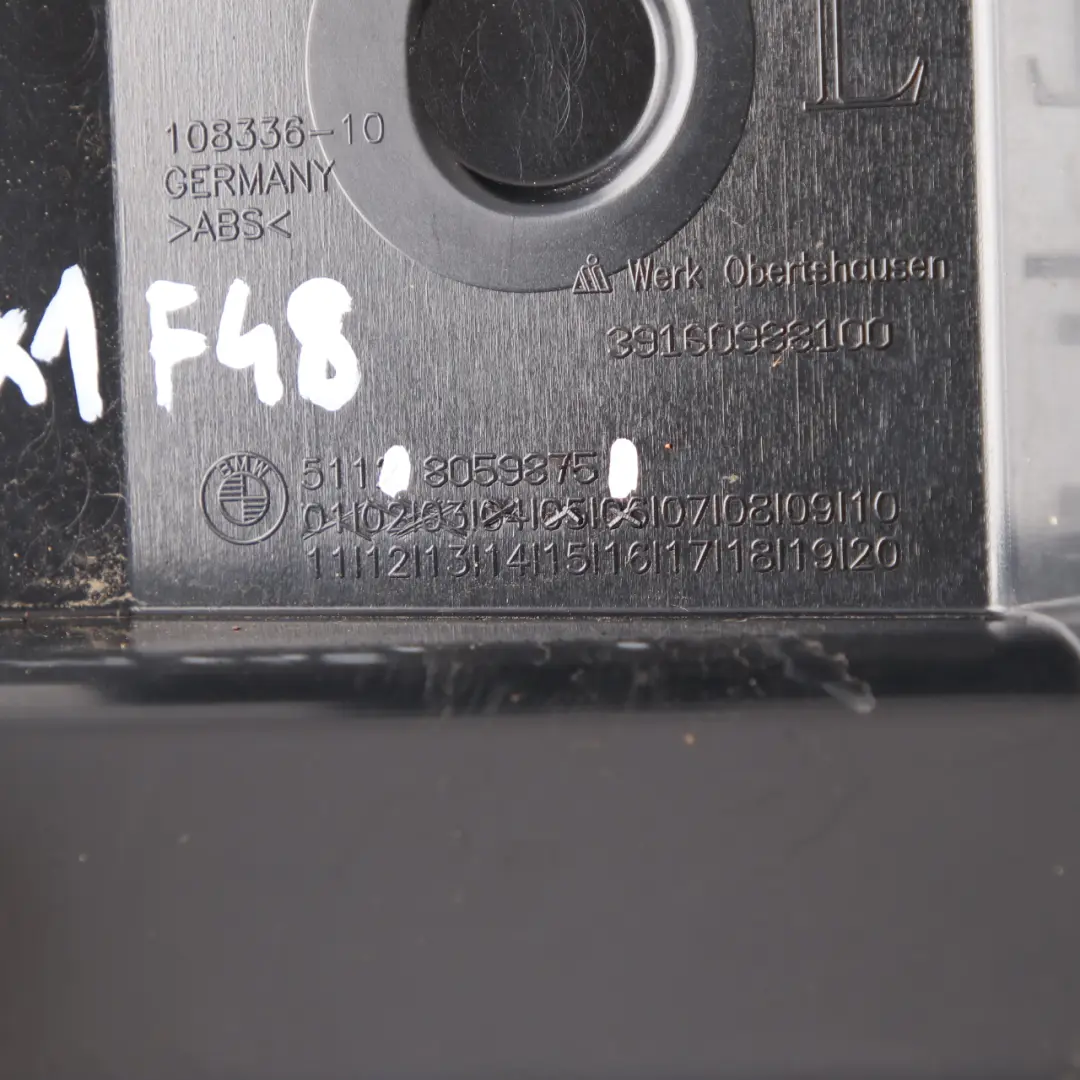 BMW X1 F48 M Pakiet Ślizg Zderzaka Tylny Lewy Tył Lewy - SKU 8059875 - Numer Części 8059875