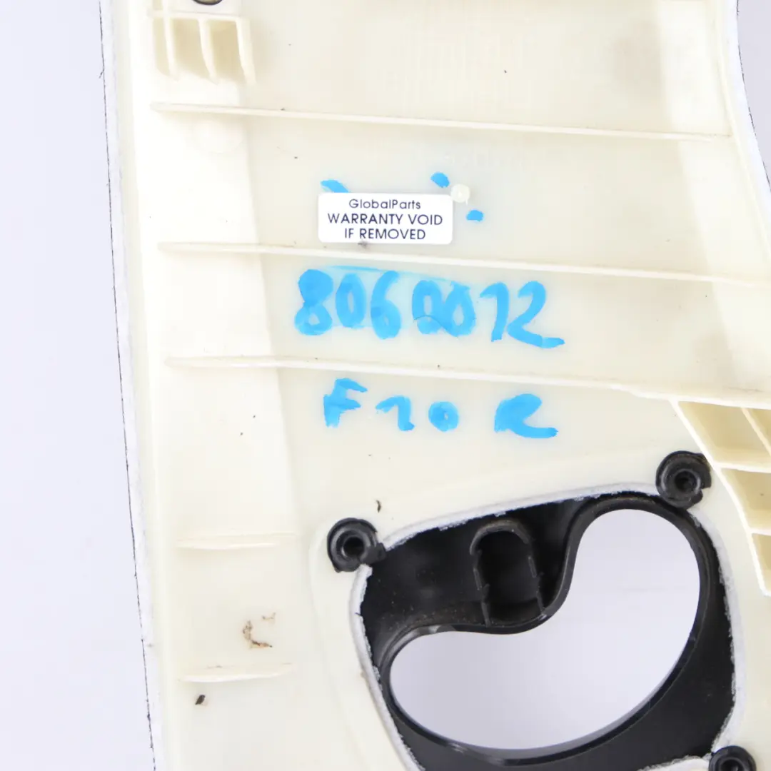 Pillar Cover BMW F10 F11 Column B Upper Trim Right O/S Alcantara to with Part number 8060012 Pillar Cover BMW F10 F11 Column B Upper Trim Right O/S Alcantara - SKU 8060012 - Part number 8060012