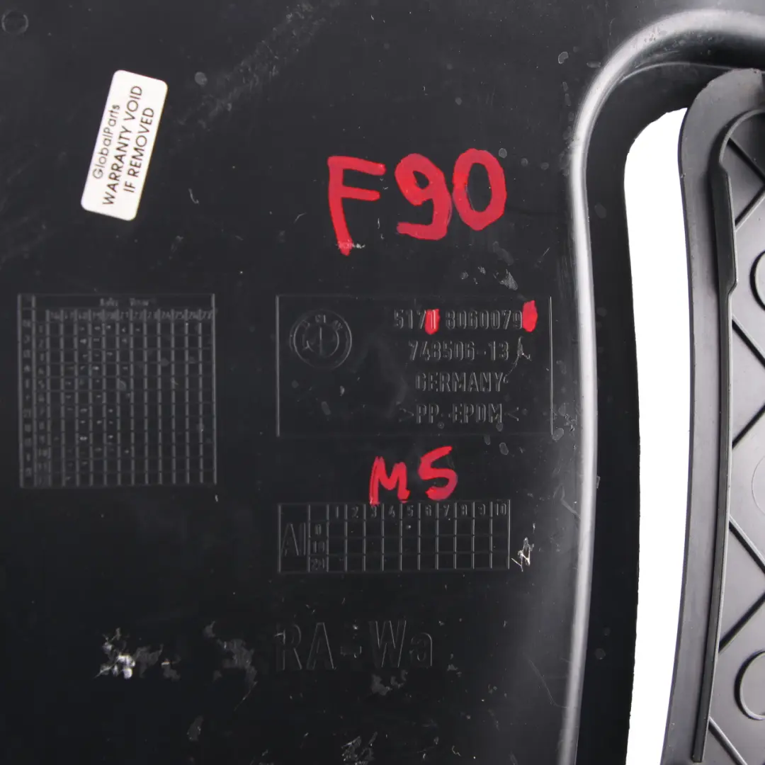 Arch Front Left N/S Front Section Housing Cover Panel to BMW F90 M5 Wheel with Part number 8060079 BMW F90 M5 Wheel Arch Front Left N/S Front Section Housing Cover Panel - SKU 8060079 - Part number 8060079