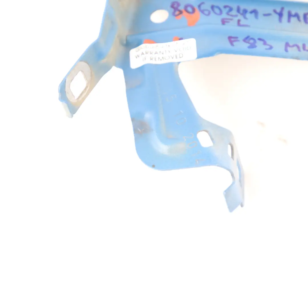Fender Bracket BMW F80 M3 Panel Mount Front Left N/S Yas Marina Blue to with Part number 8060241 Fender Bracket BMW F80 M3 Panel Mount Front Left N/S Yas Marina Blue - SKU 8060241-YMB - Part number 8060241